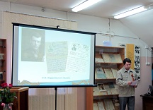 Фрагмент литмонтажа. Выступает И.Д. Щавелёв.